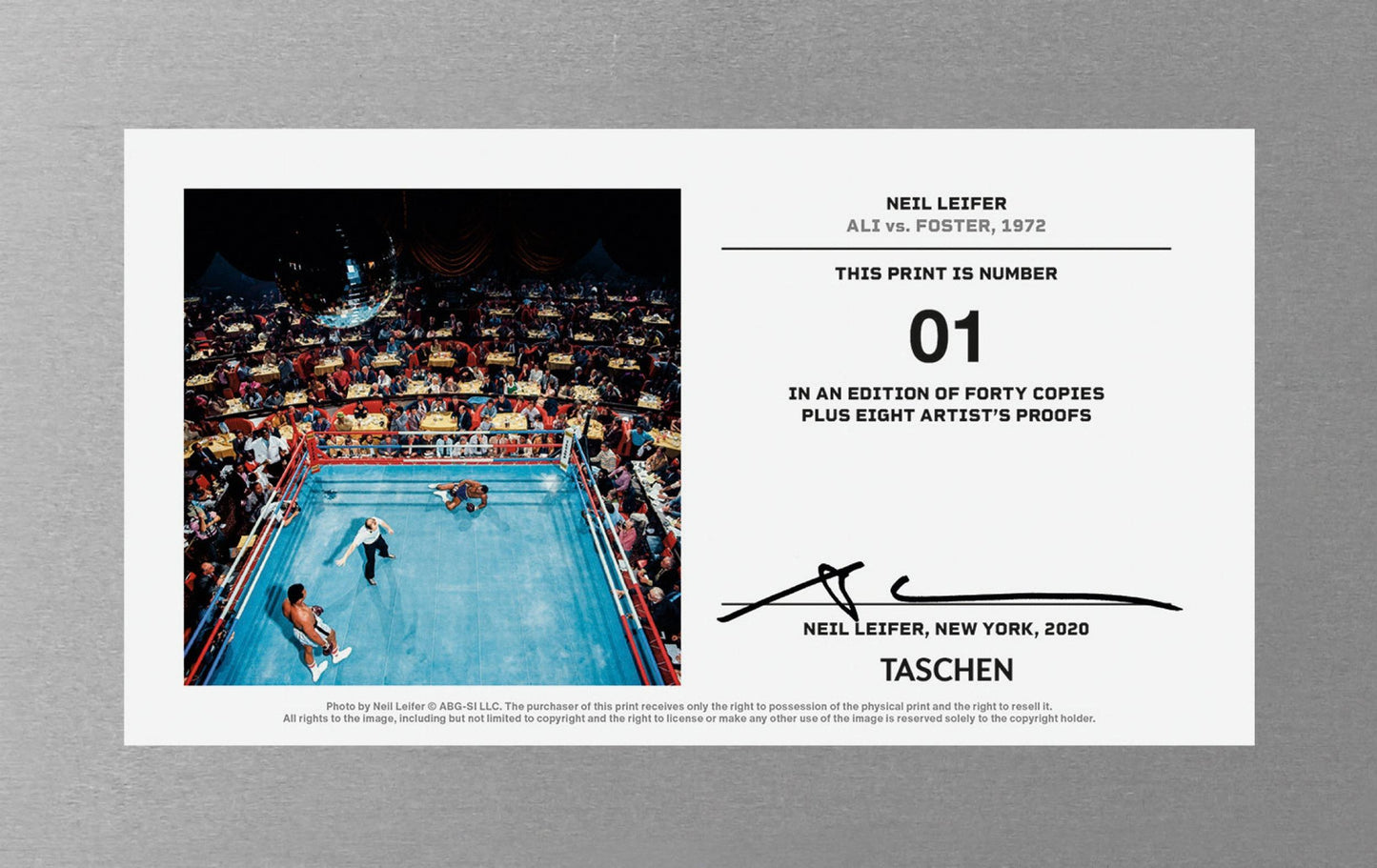 Neil Leifer. Homage to Ali. ‘Ali vs. Foster, 1972’