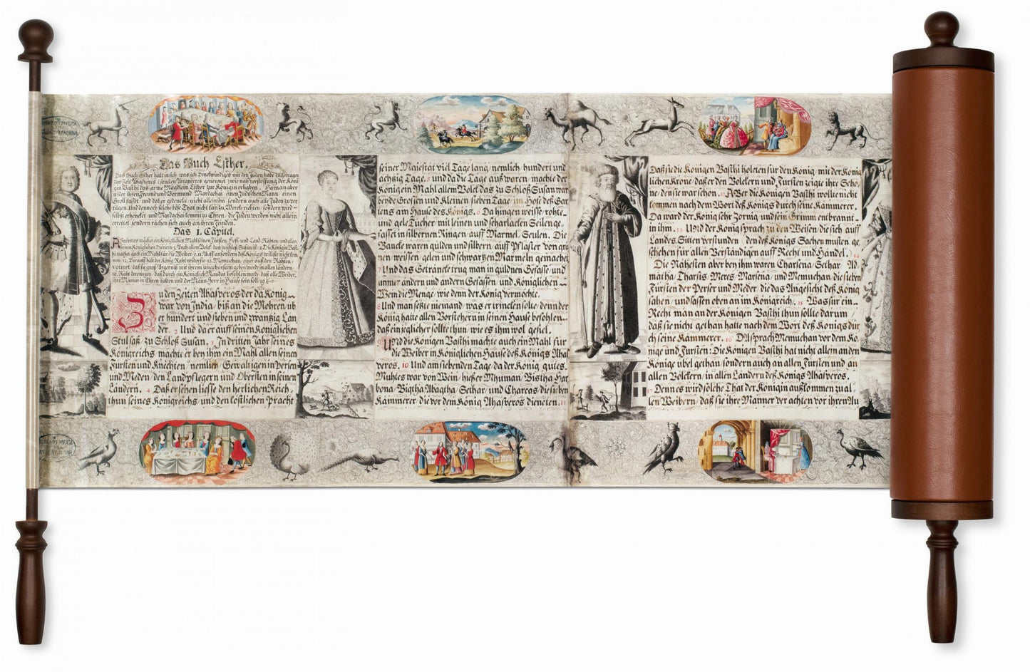 The Esther Scroll (German, French, English) (AP)