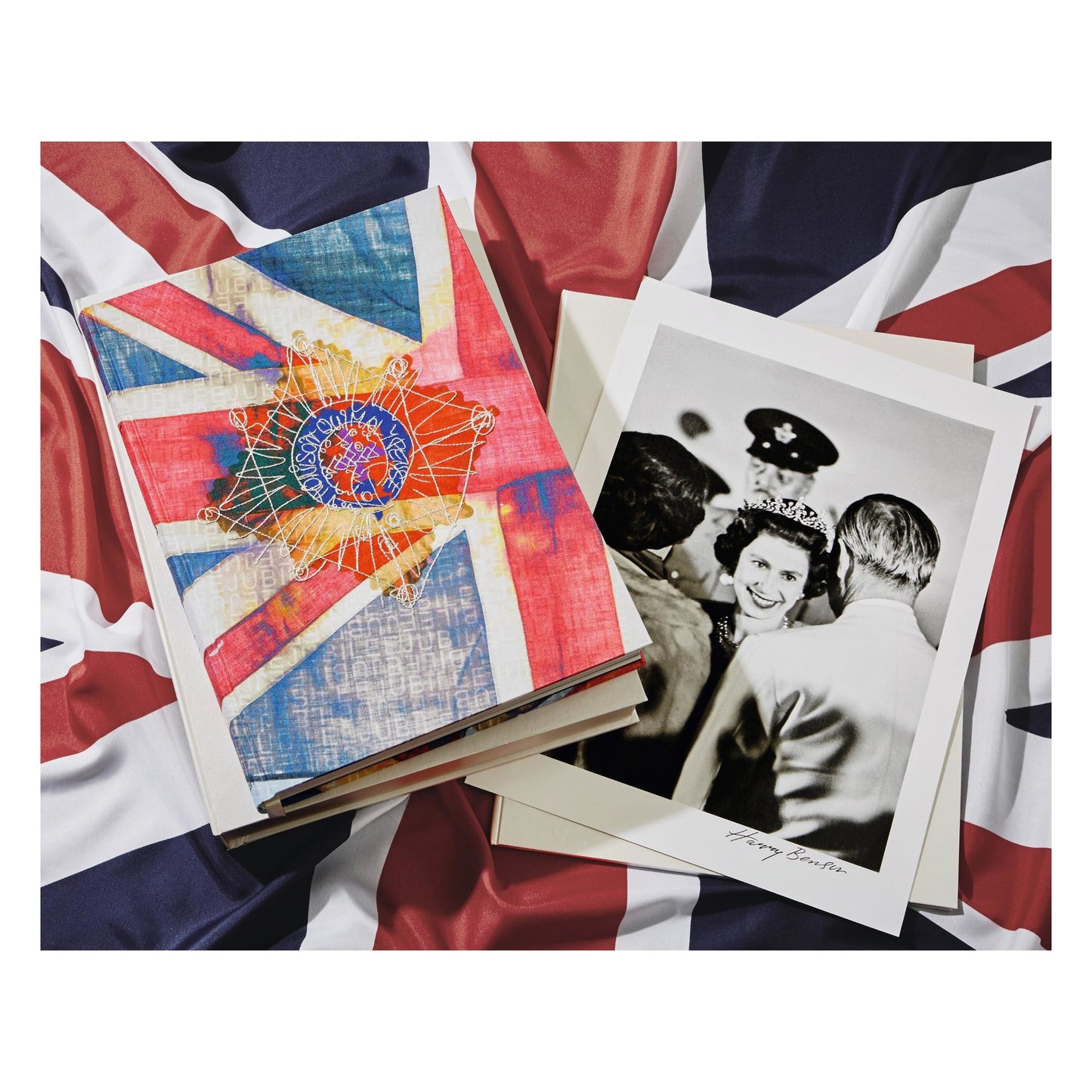 Her Majesty. Vivienne Westwood Edition No. 1–500. Harry Benson ‘Royal Greeting’ (German, French, English) (AP)