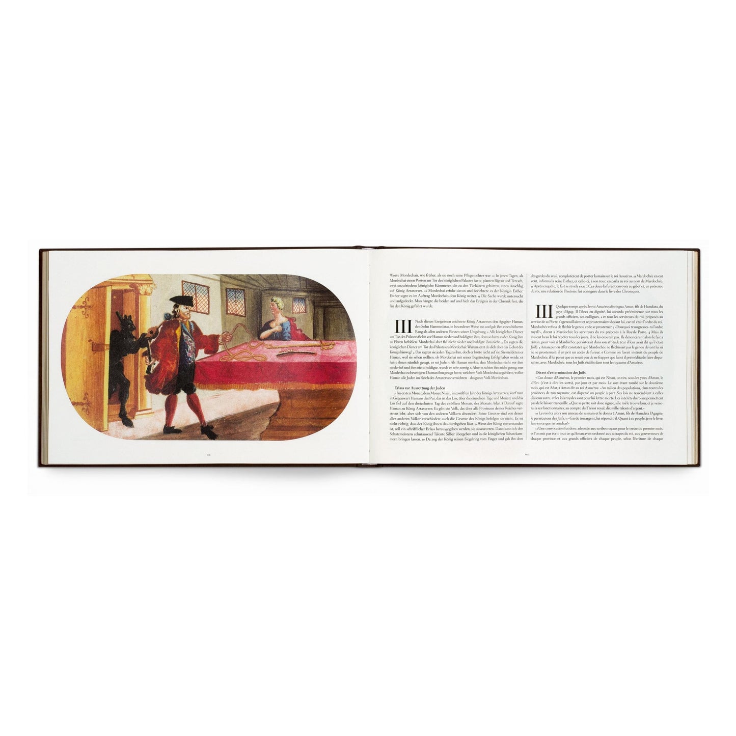 The Esther Scroll (German, French, English)