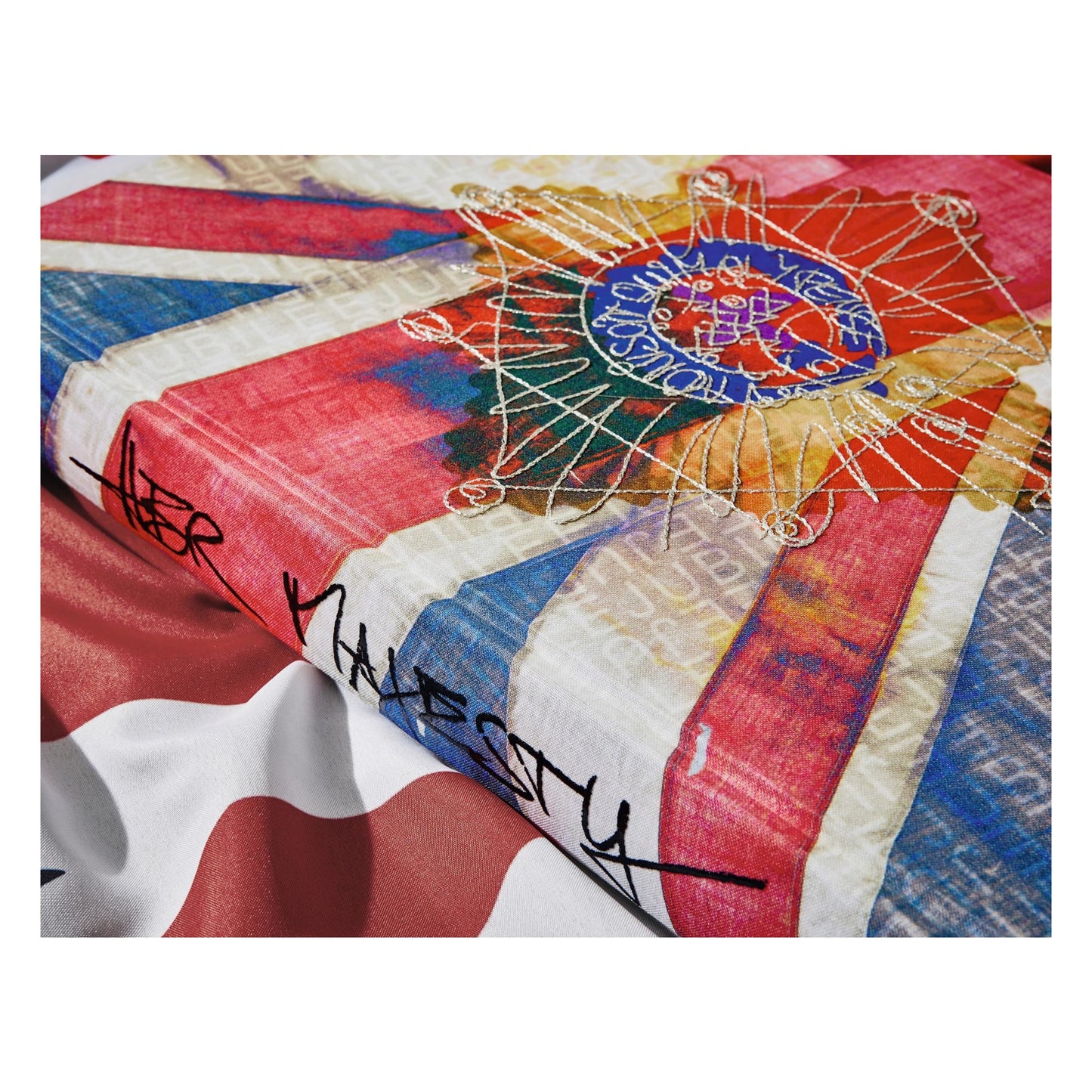 Her Majesty. Vivienne Westwood Edition No. 1–500. Harry Benson ‘Royal Greeting’ (German, French, English) (AP)