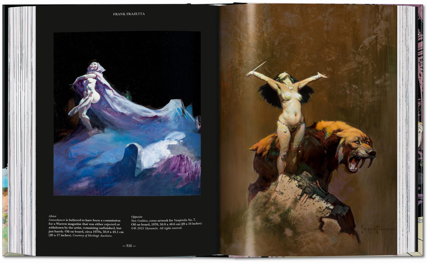 The Fantastic Worlds of Frank Frazetta. 45th Ed. (German, French, English)