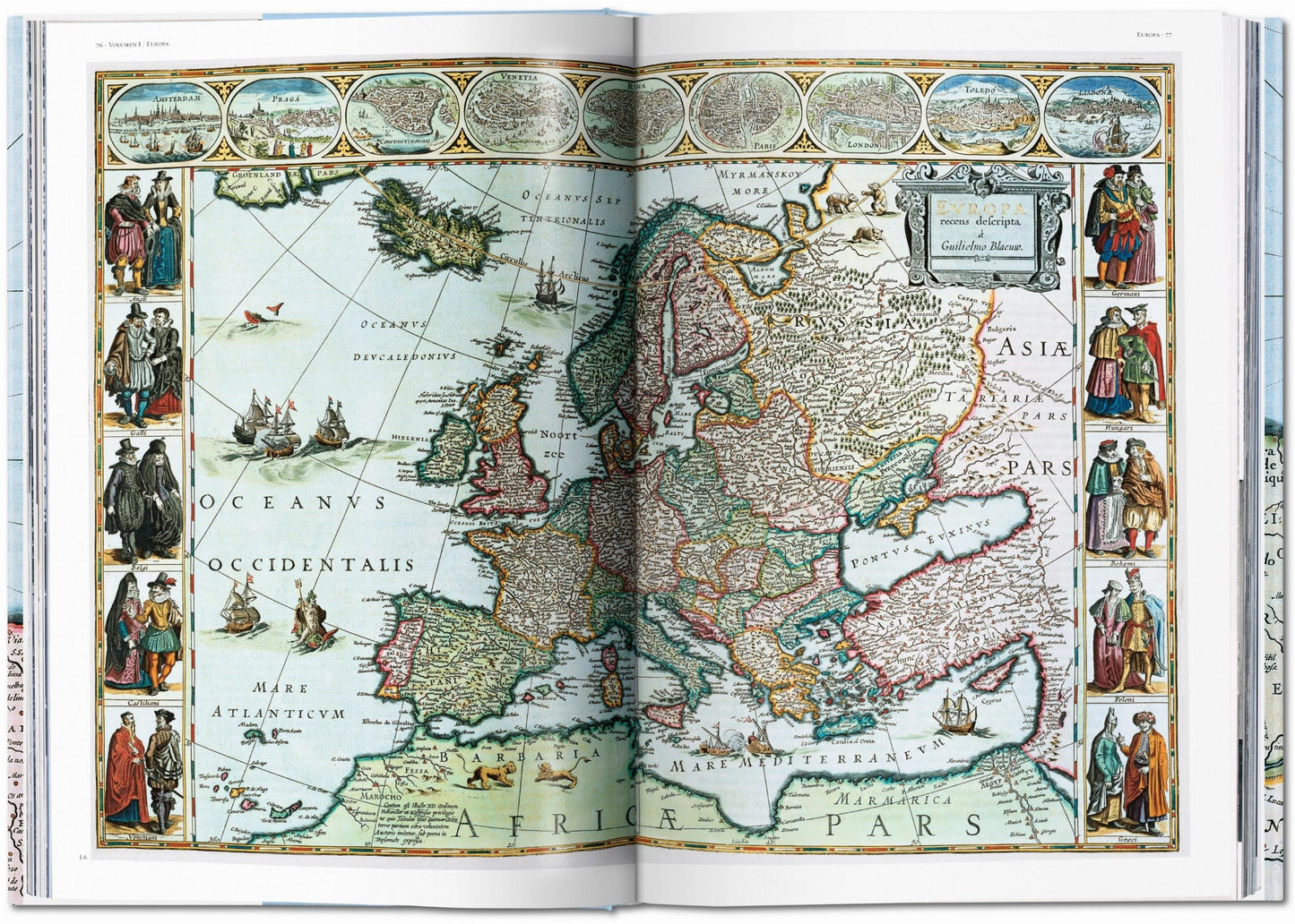 Joan Blaeu. Atlas Maior of 1665 (German, French, English)