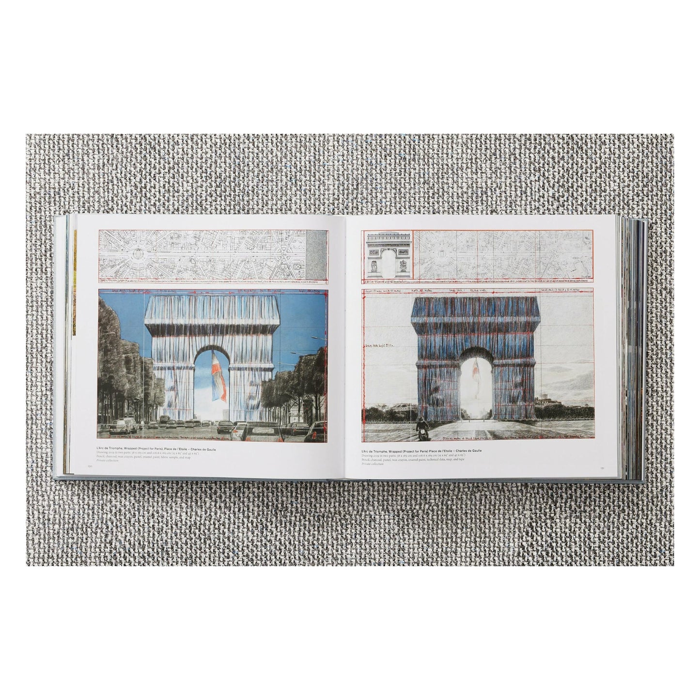 Christo and Jeanne-Claude. L'Arc de Triomphe, Wrapped, by Day. Art Edition No. 1-250 (German, French, English)