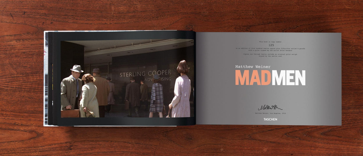 Matthew Weiner. Mad Men, Art Edition No. 501–512 (Signed Pilot Script Edition) (English)