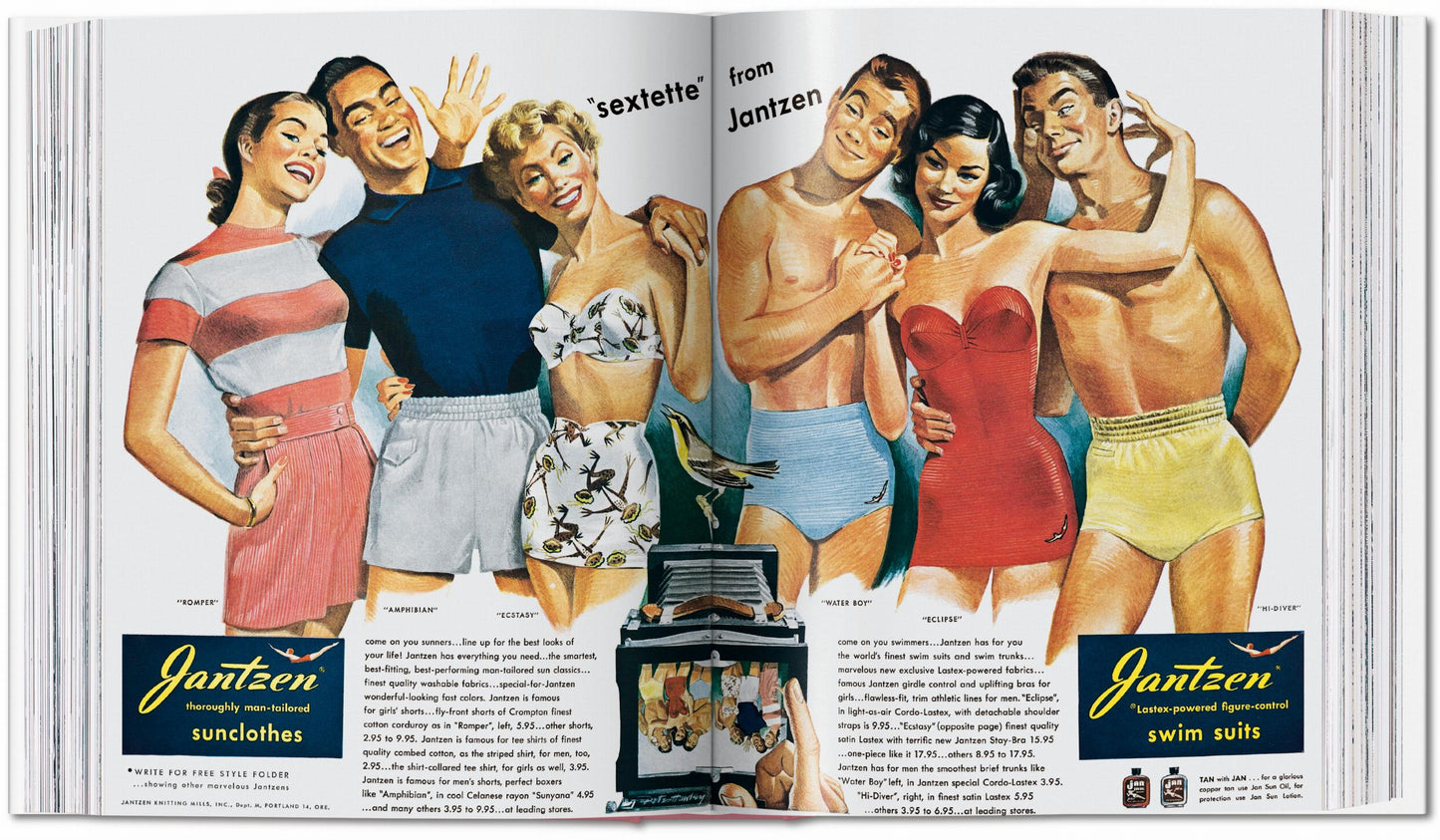 All-American Ads of the 40s (German, French, English)