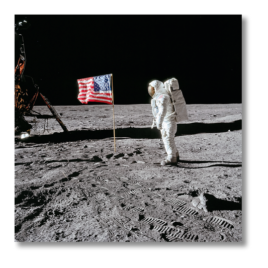 Buzz Aldrin. Apollo 11. ‘Flag on the Moon’