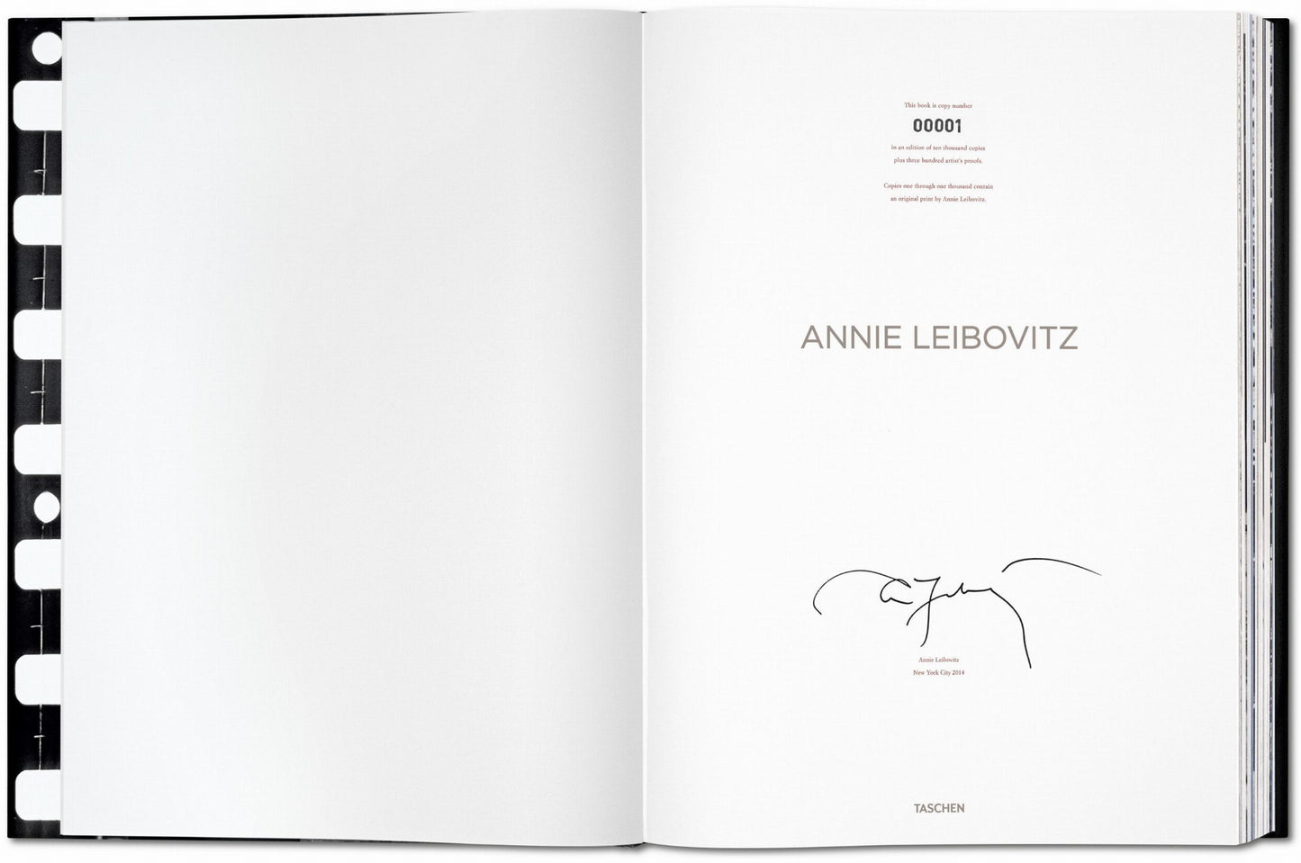 Annie Leibovitz, with dustjacket David Byrne