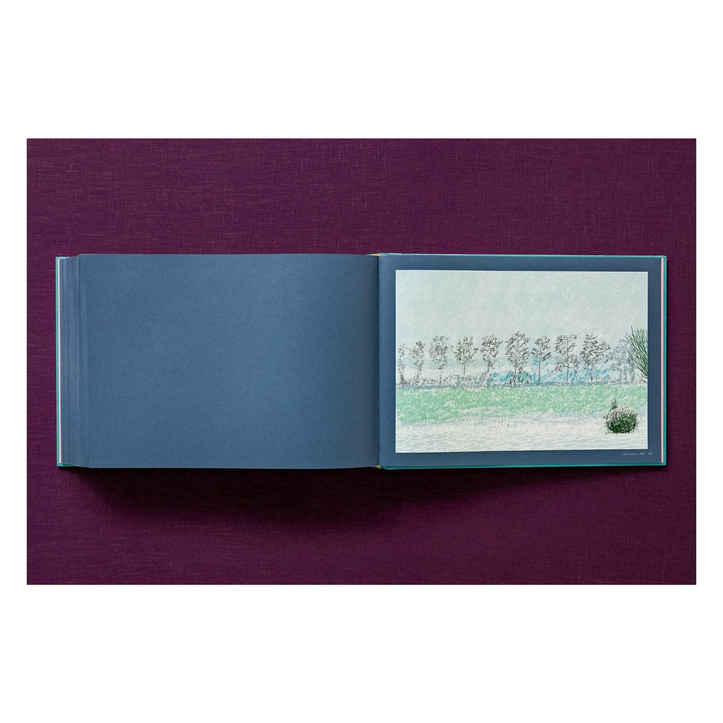 David Hockney. 220 for 2020. Art Edition No. 301–400 ‘My Second Drawing of Beuvron-en-Auge’ (English)