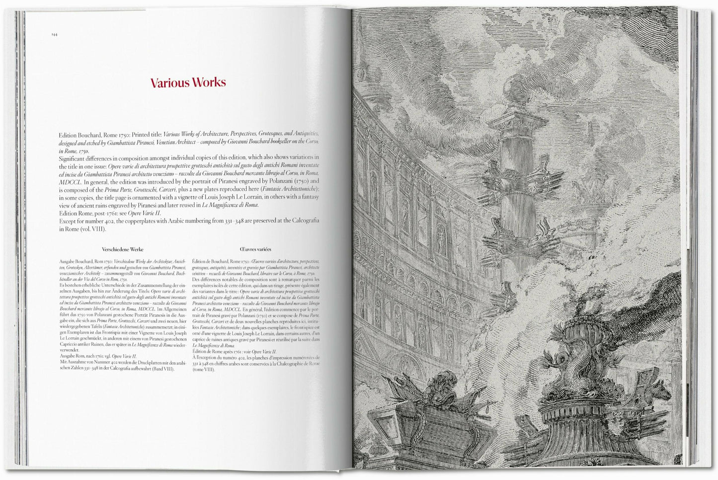 Piranesi. The Complete Etchings (German, French, English)