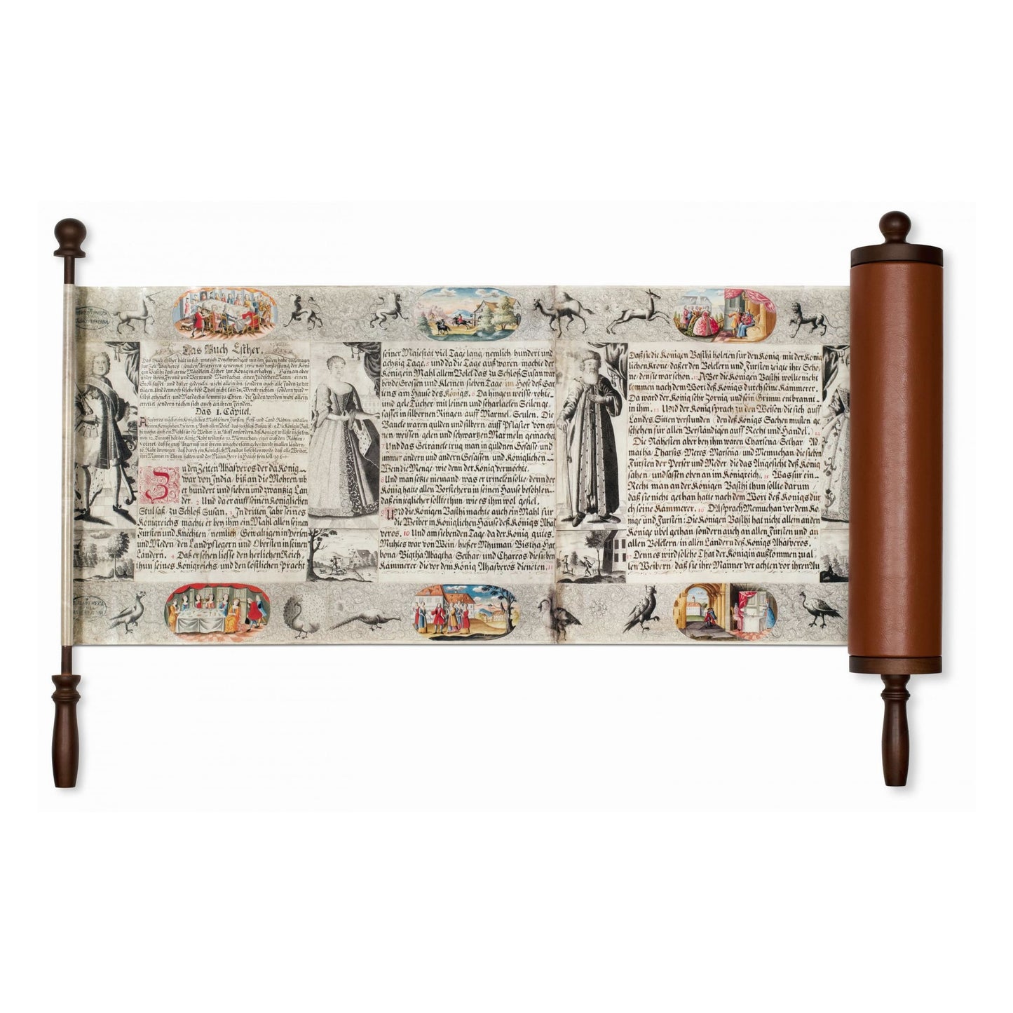 The Esther Scroll (German, French, English)