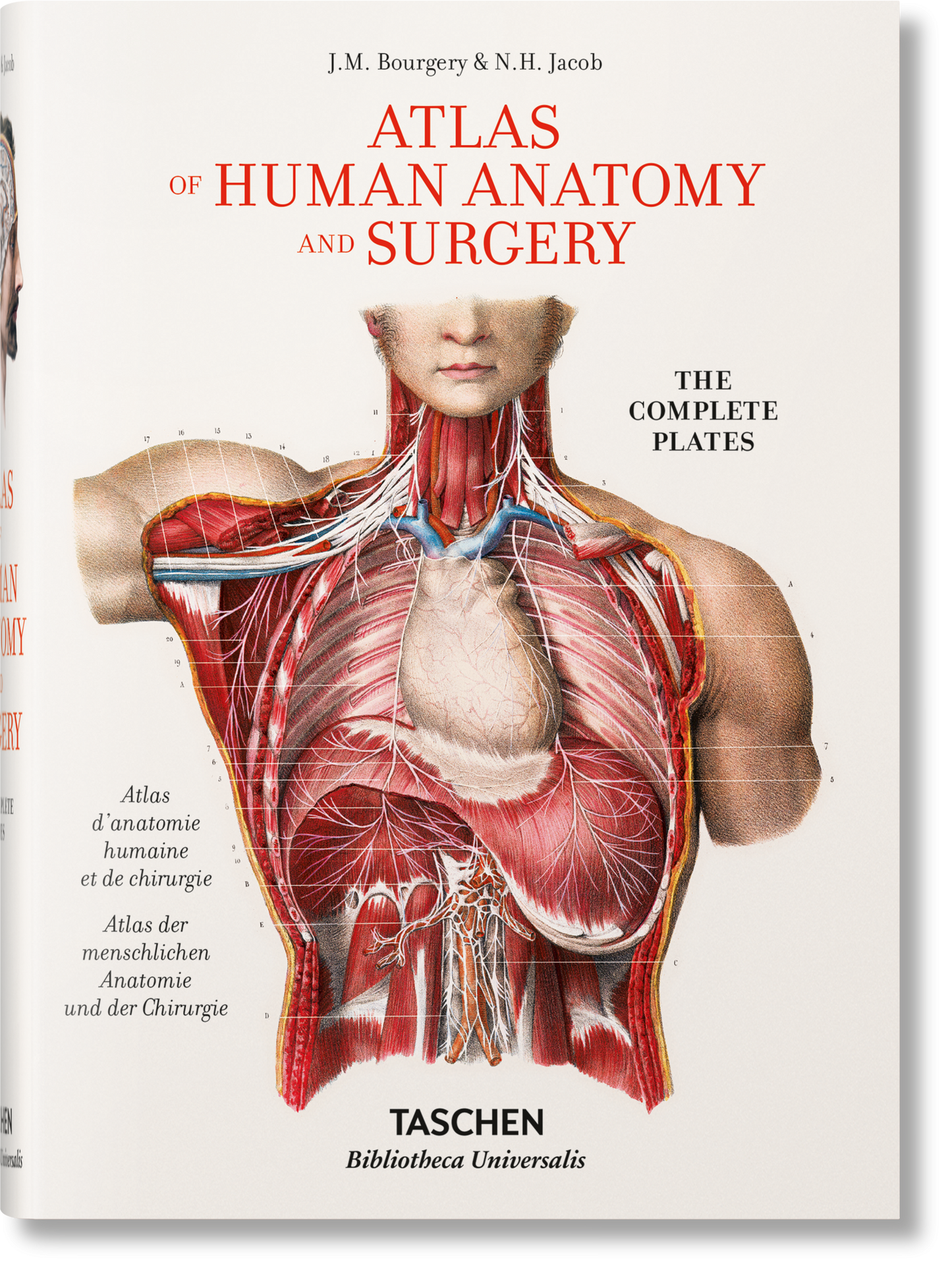 Bourgery. Atlas de anatomía humana y cirugía (Spanish, Italian, Portuguese)