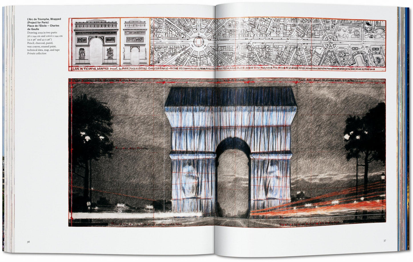 Christo and Jeanne-Claude. L’Arc de Triomphe, Wrapped (German, French, English)