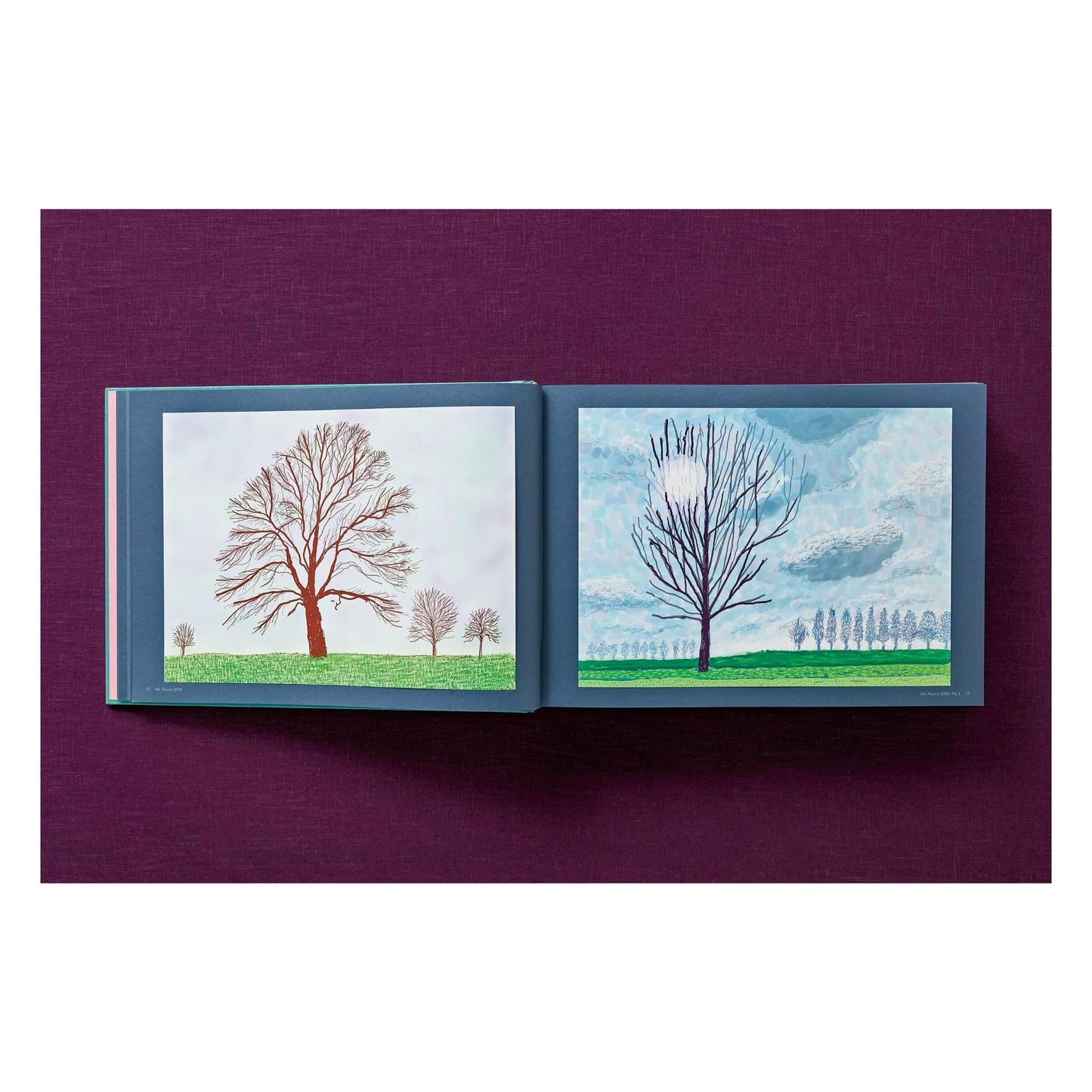 David Hockney. 220 for 2020. Art Edition No. 301–400 ‘My Second Drawing of Beuvron-en-Auge’ (English)