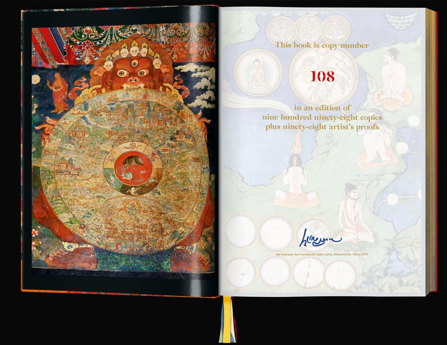 Thomas Laird. Murals of Tibet. Art Edition No. 41–80 ‘Green Tara, Gyantse Kumbum (ca. 1420)’ (English)