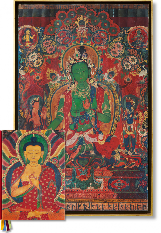 Thomas Laird. Murals of Tibet. Art Edition No. 41–80 ‘Green Tara, Gyantse Kumbum (ca. 1420)’ (English)