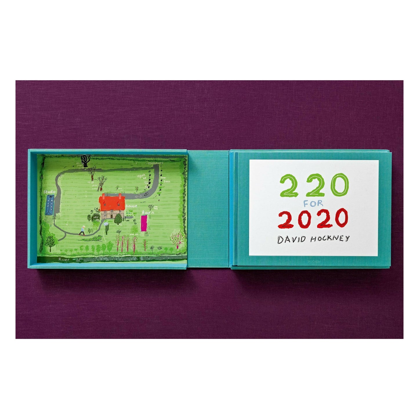 David Hockney. 220 for 2020. Art Edition No. 1–100 ‘Spilt Ink with Tests’ (English)