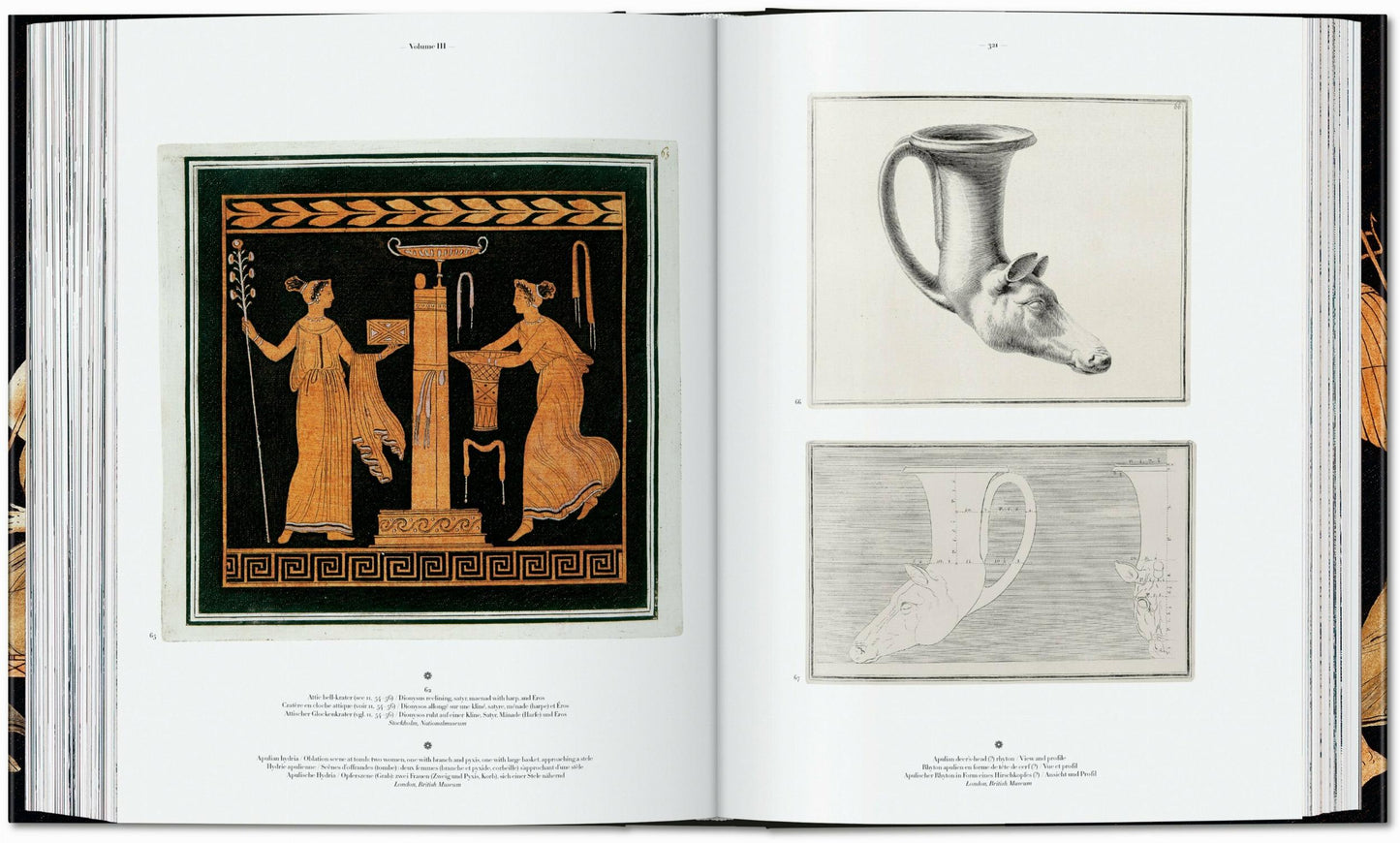 D'Hancarville. The Complete Collection of Antiquities from the Cabinet of Sir William Hamilton (German, French, English)