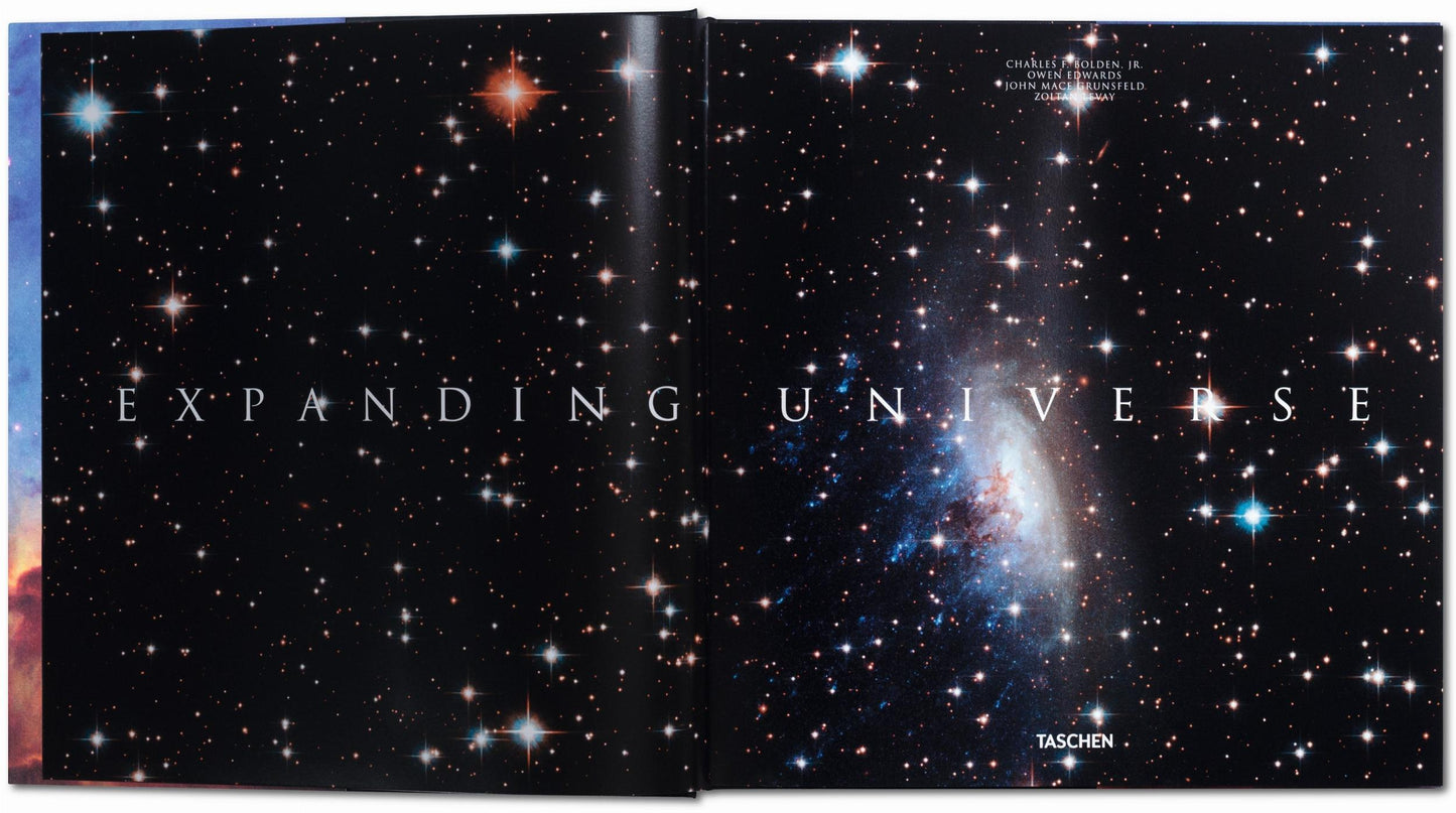 Expanding Universe. The Hubble Space Telescope (German, French, English)