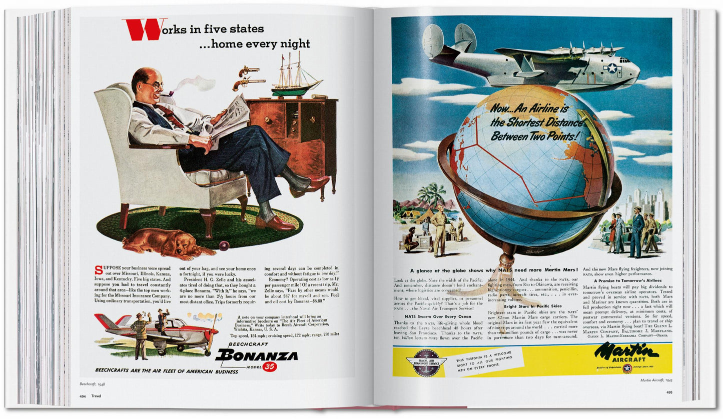 All-American Ads of the 40s (German, French, English)