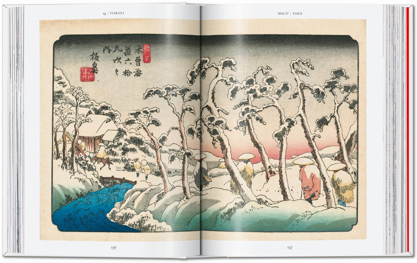 Hiroshige & Eisen. The Sixty-Nine Stations along the Kisokaido. 40th Ed. (German, French, English)