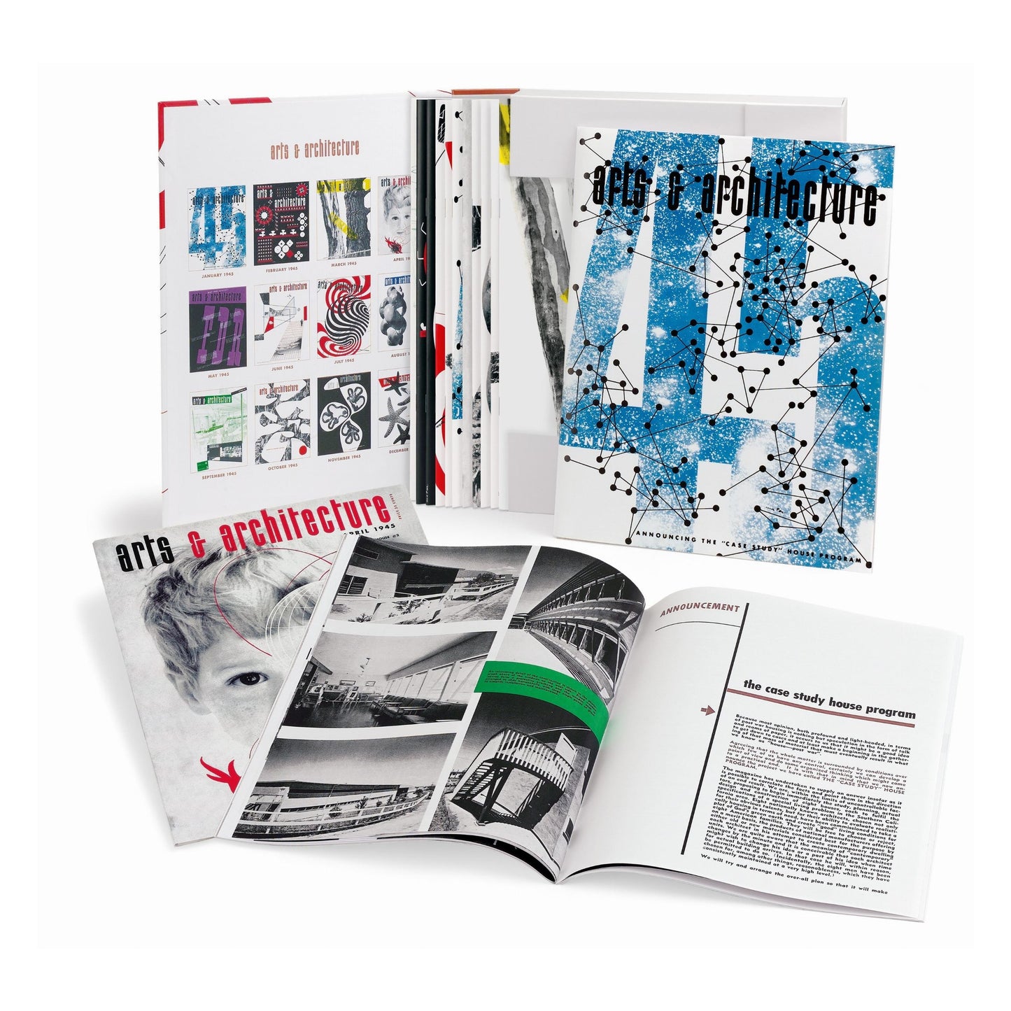 Arts & Architecture 1945-54. The Complete Reprint (German, Spanish, French, English)
